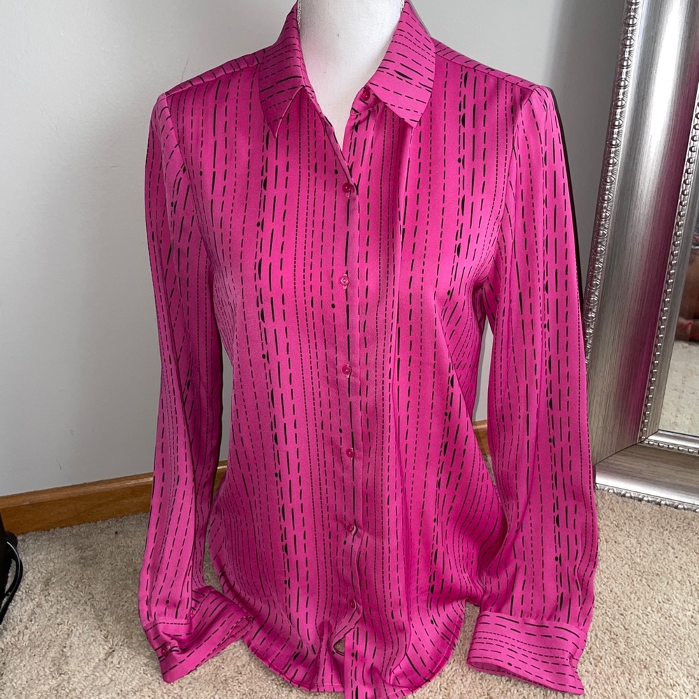 David Lerner x Evereve Satin Blouse